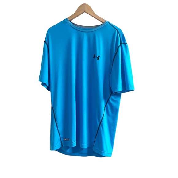 Under Armour Other - Under Armour Men’s Heat Gear Turquoise Athletic Tee Size XL Fitted Crewneck